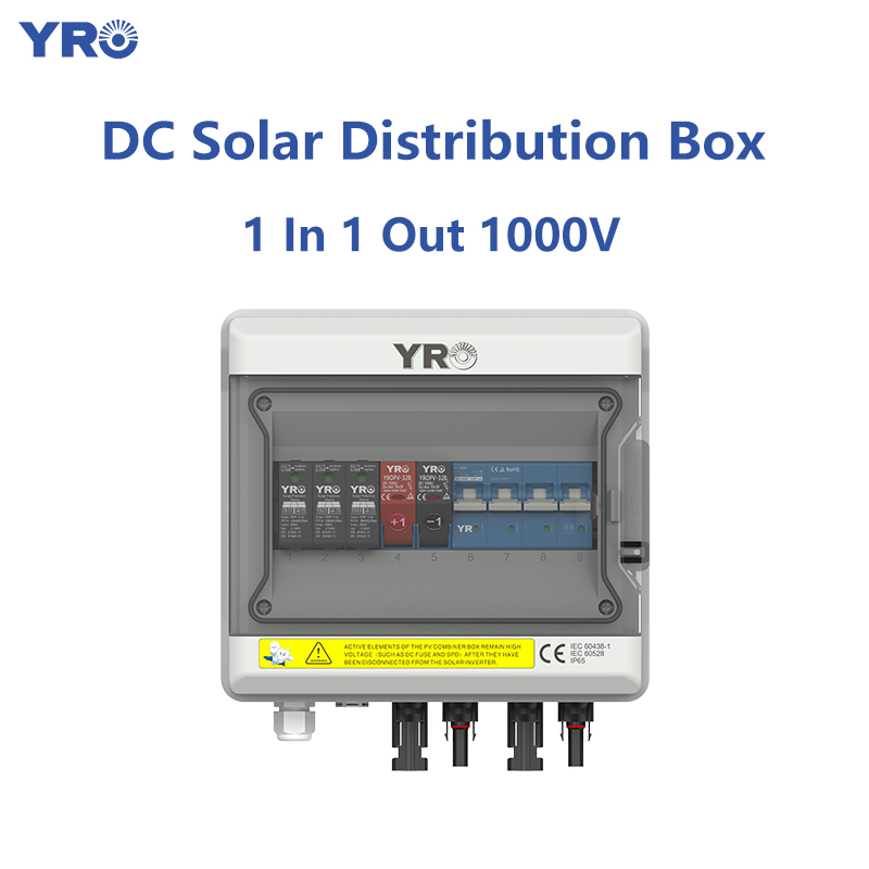 1 en 1 Out 1000V DC Solar Distribution Box