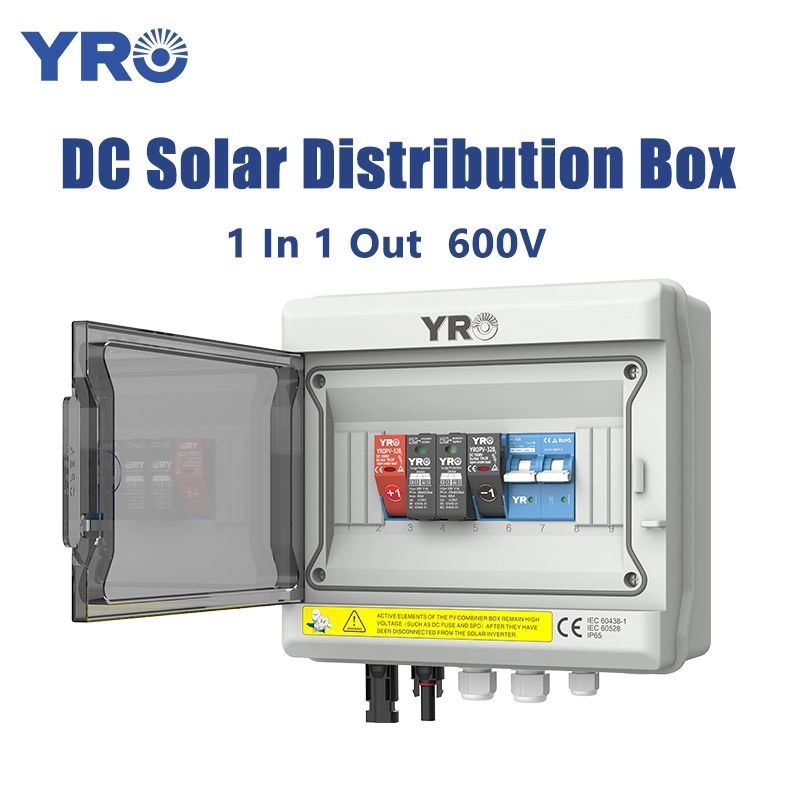 1 en 1 Out 600V DC Solar Distribution Box