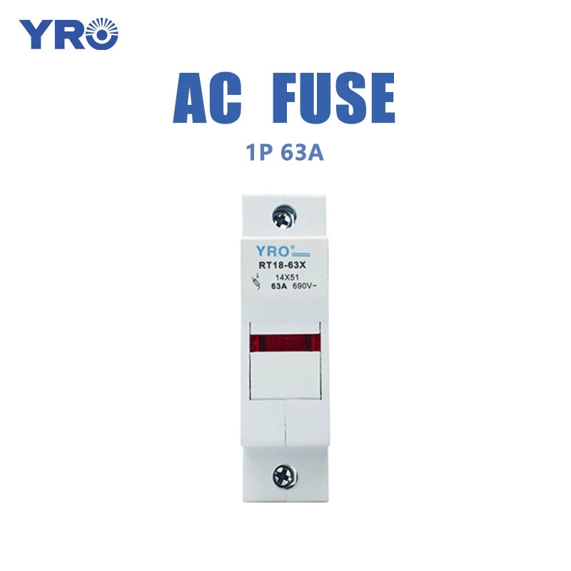 1P 63A Cobre con fusible de AC retardante de llama