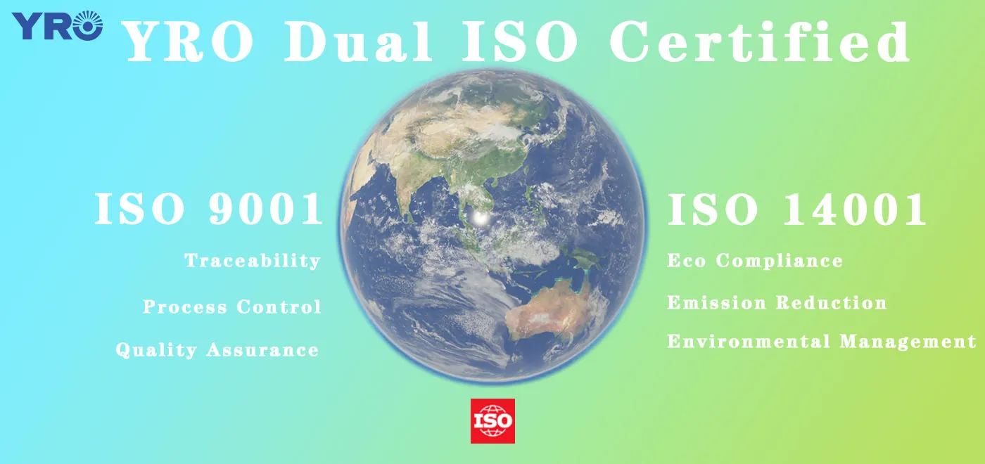 YRO obtiene certificación ISO de calidad y gestión ambiental