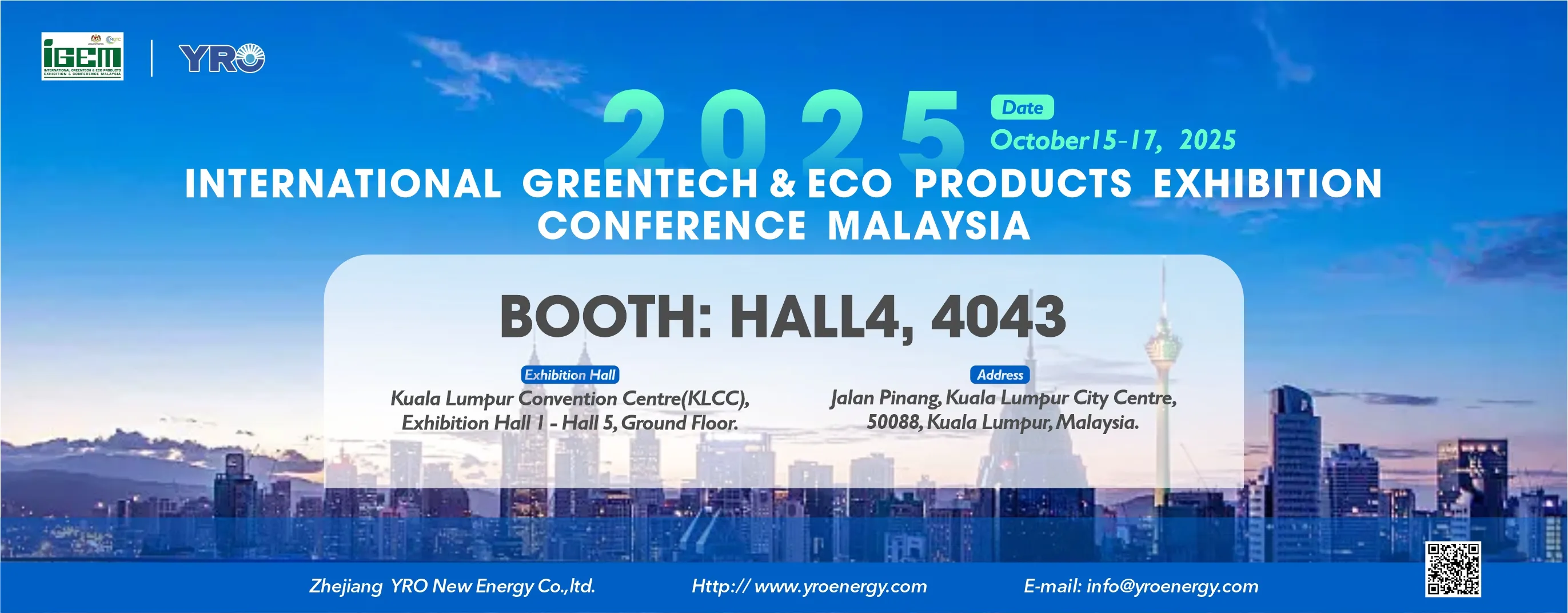 Reunirse en la exposición en Malasia el 15 de octubre