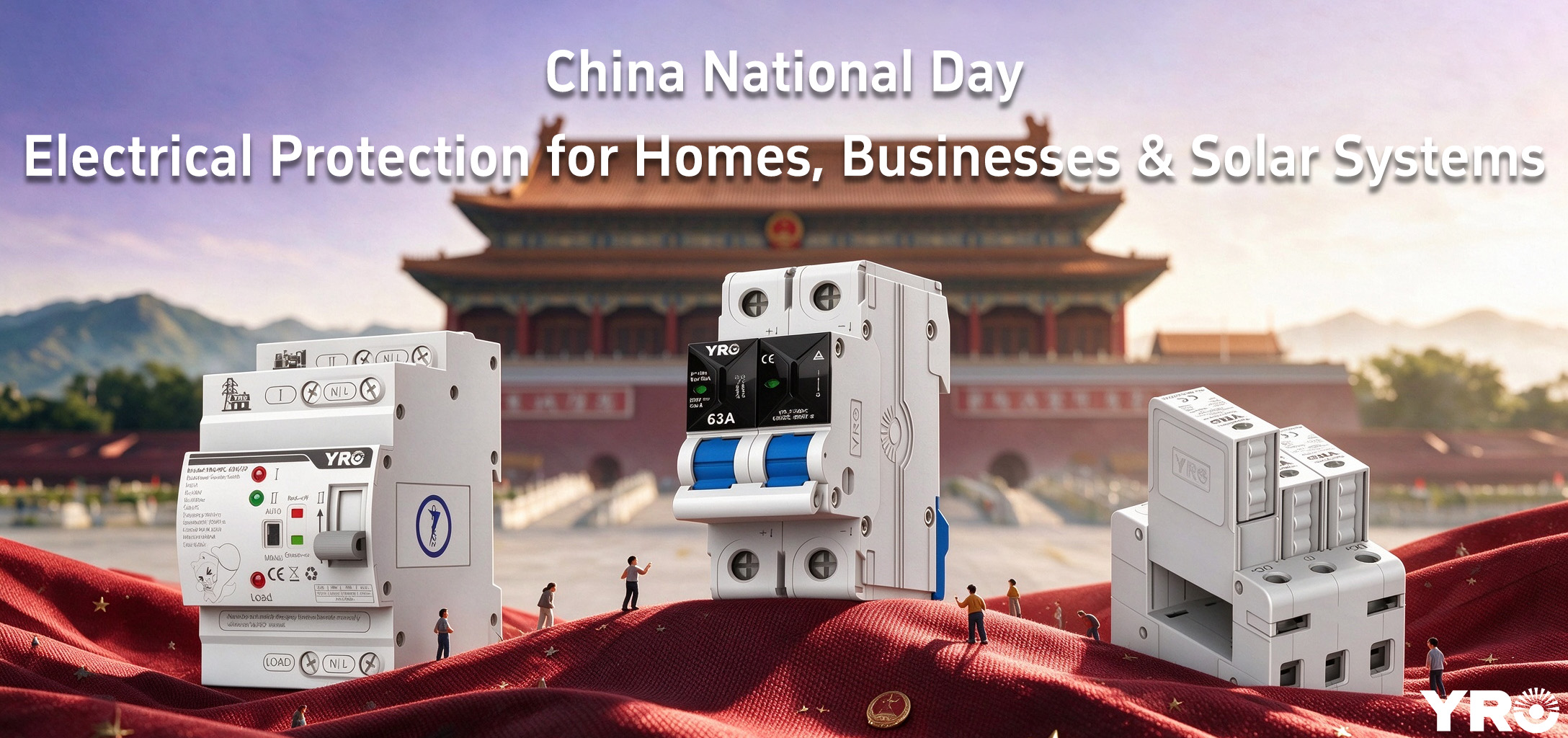 Día Nacional de China: Protección eléctrica para hogares, empresas y sistemas solares