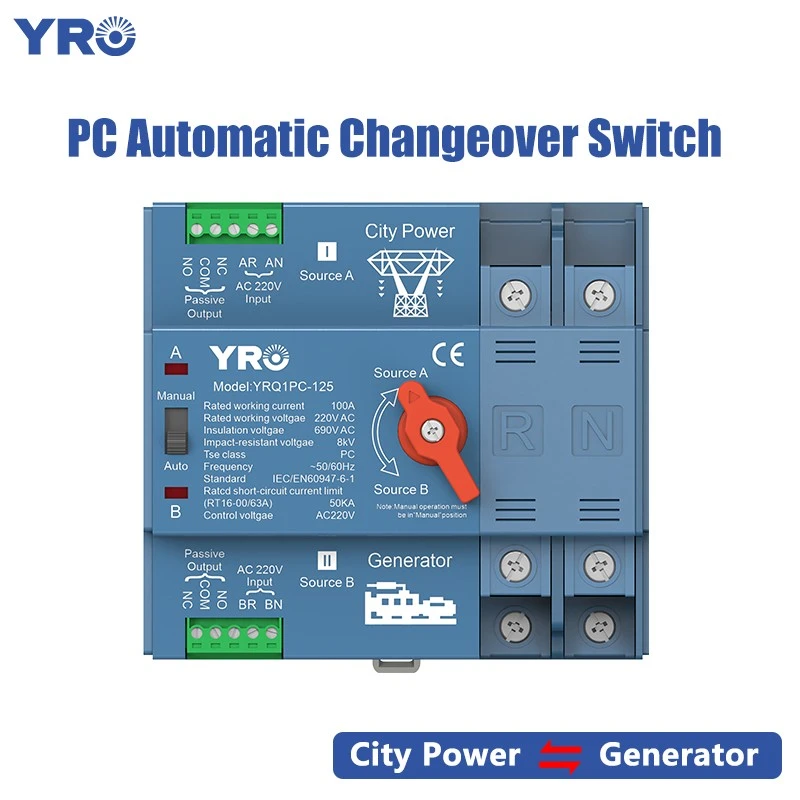 2P 125A 220V Tipo de generador ATS ATS