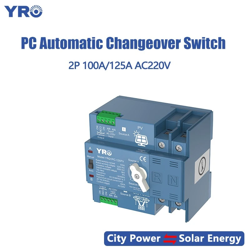 2P 125A 220V Tipo de PV ATS