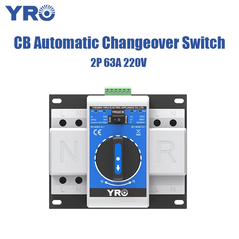 2P 63A 220V Clase B CB ATS