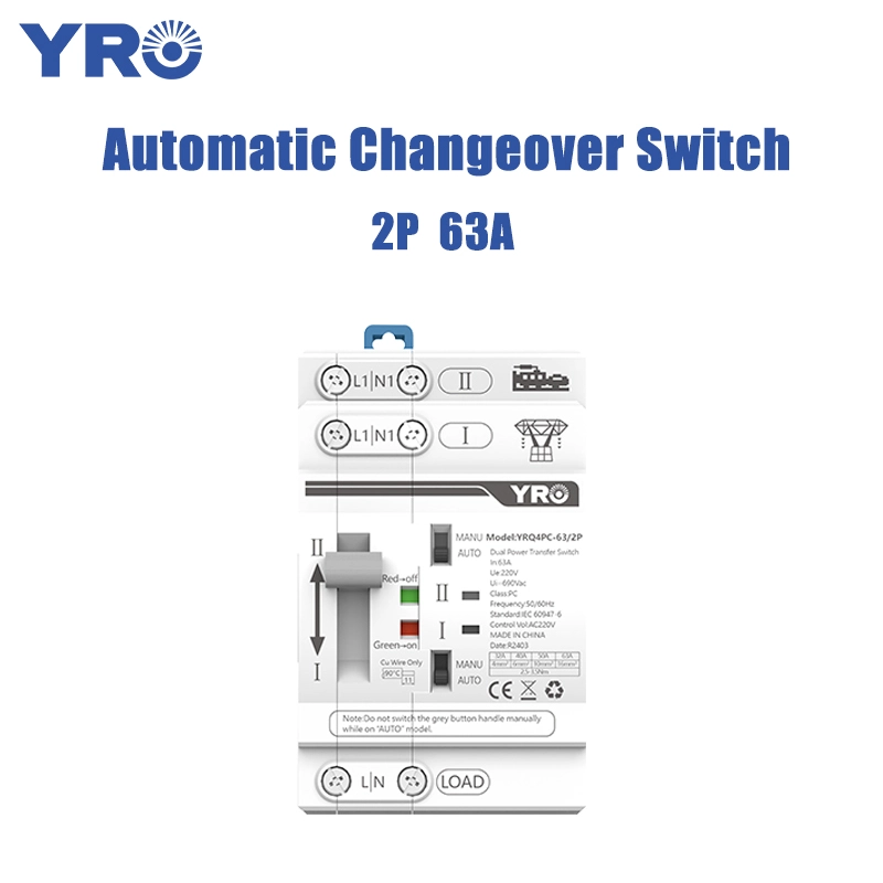 2P 63A AC220V 30MS White nuevo ATS