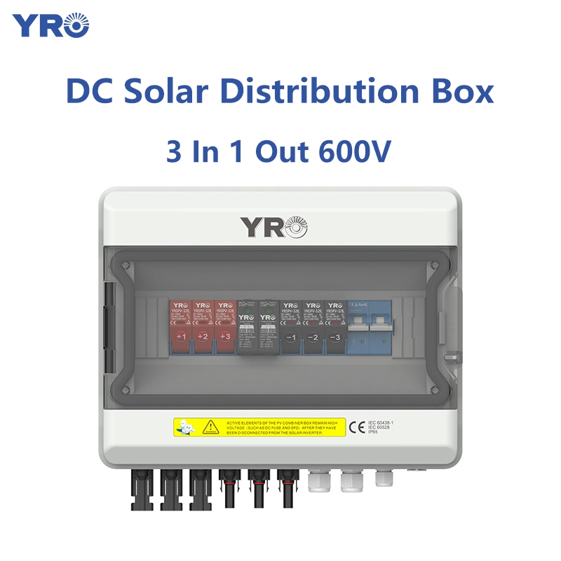 3 en 1 OUT 600V DC Solar Distribution Box