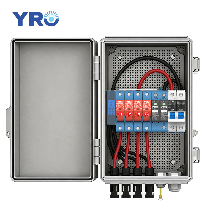 Caja de distribución ABS 4 en 1 salida 500 V CC