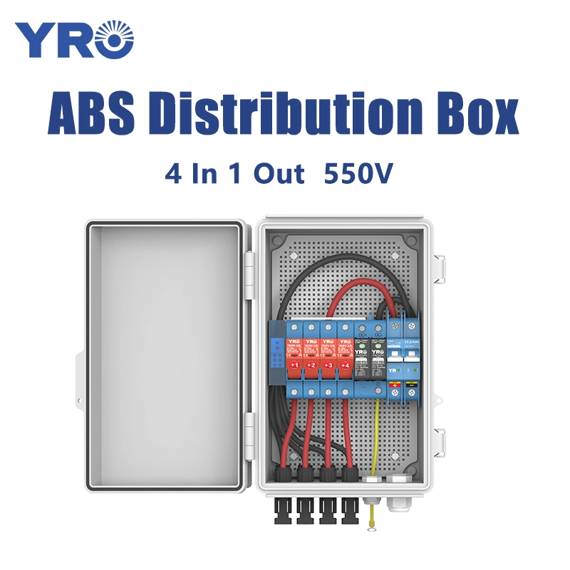 4 en 1 Out 550V DC ABS Distribution Box