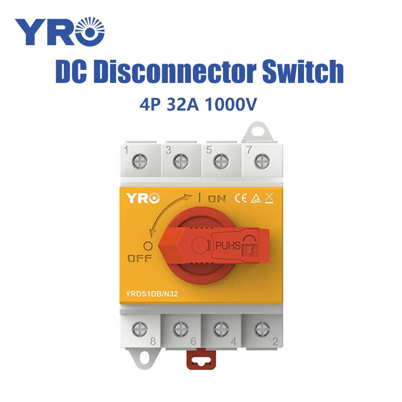 Interruptor de descongelador DC 4P 32A 1000V DC