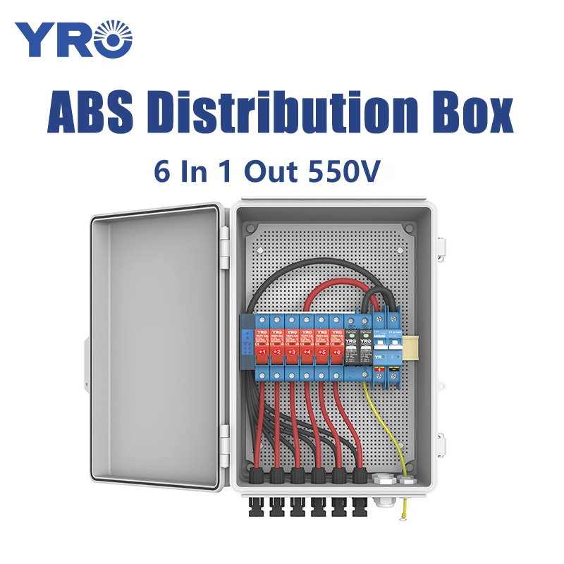 6 en 1 Out 550V DC ABS Distribution Box