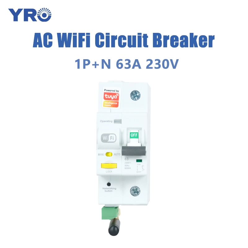 63A 1P N 230V Circuito de CA Wifi