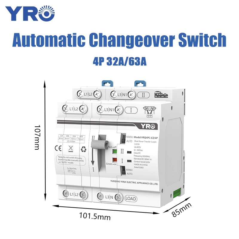 4p 63a Ac400v 30ms White New Ats
