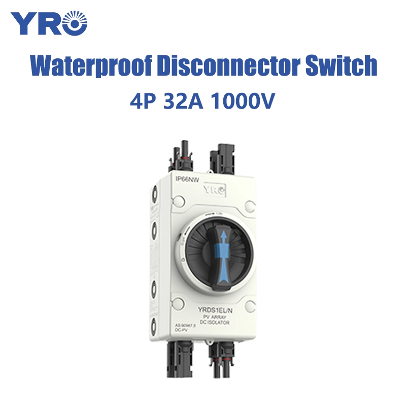 IP66 4P 32A 1000V 2 cadenas en la parte inferior